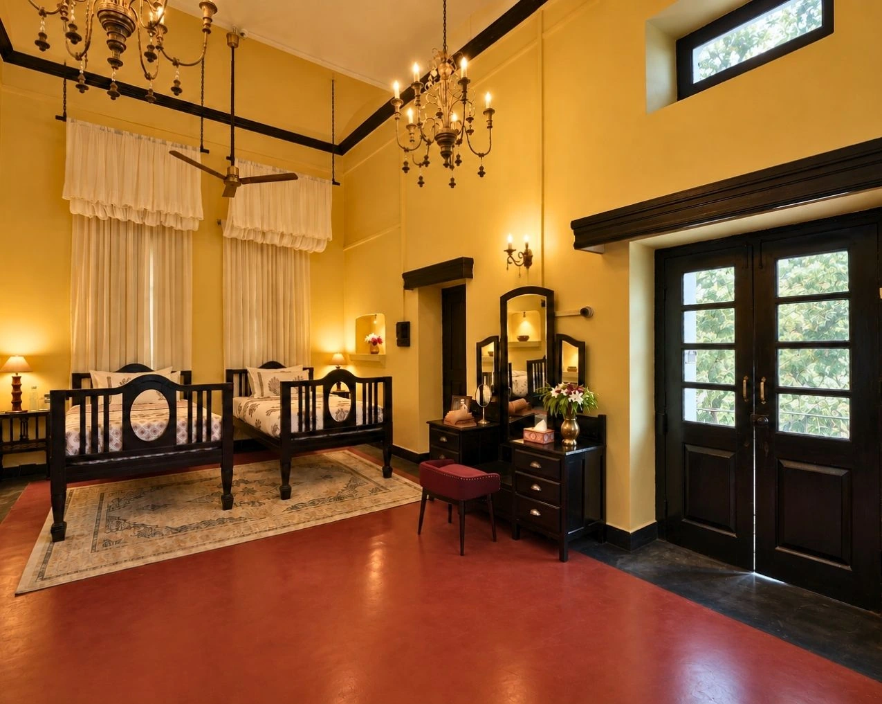 Chand Mahal, a heritage room in the Royal Wing at Fort Unchagaon