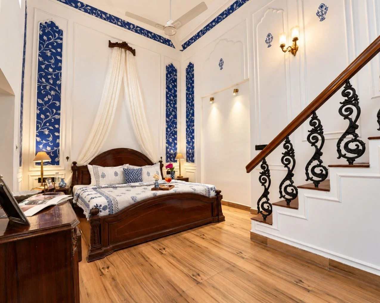 Jal Mahal, a heritage room in the Royal Wing at Fort Unchagaon