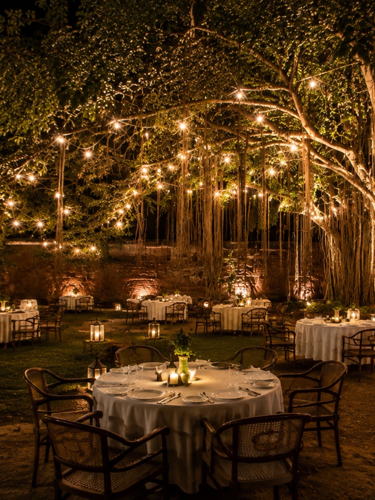 Banyan Tree wedding space at Fort Unchagaon