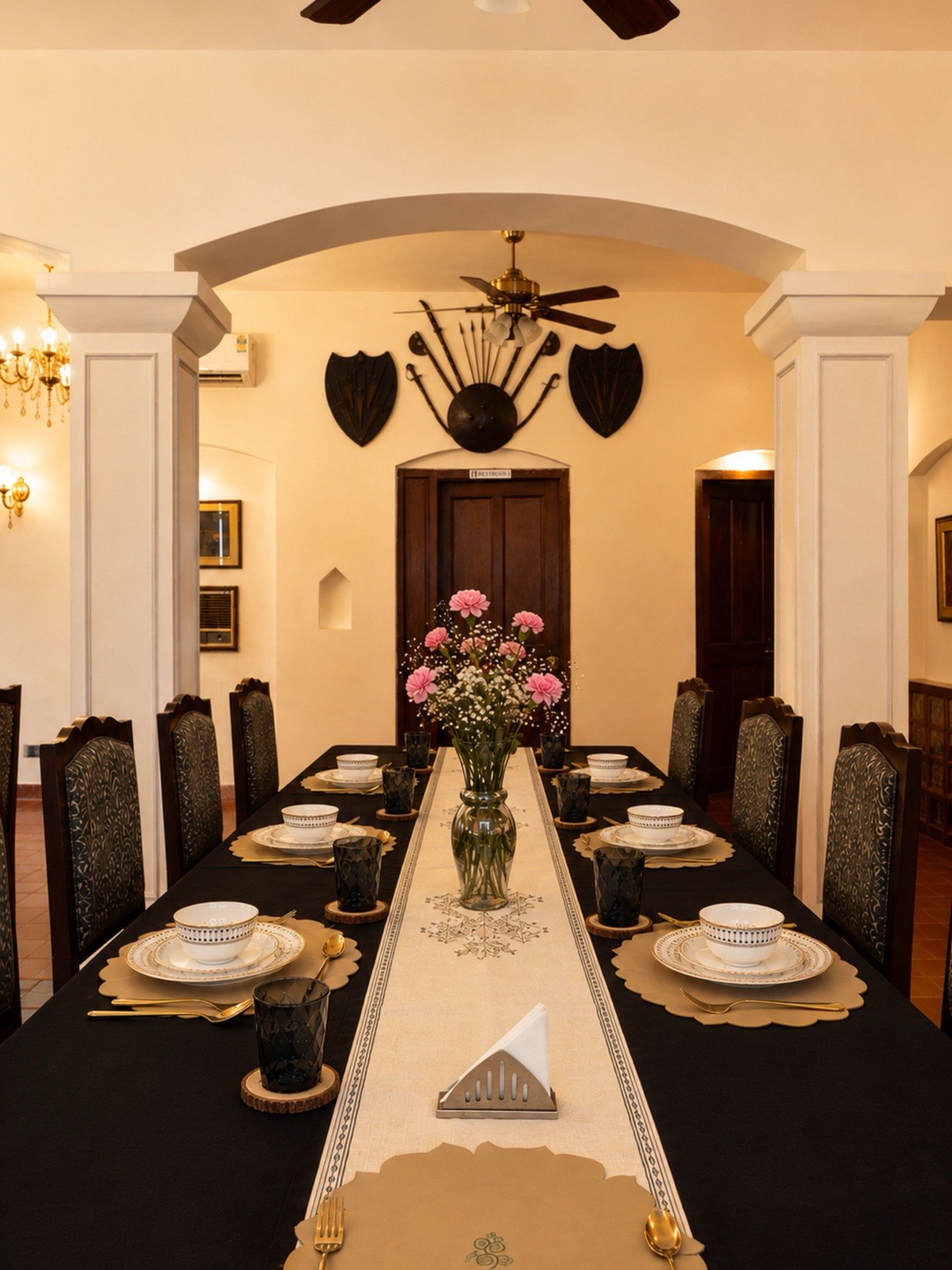 Royal Dining wedding space at Fort Unchagaon
